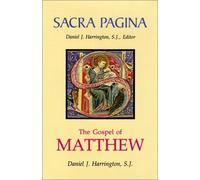 Sacra Pagina: The Gospel Of Matthew