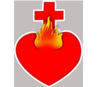 sacré coeur - 10x8cm - Sticker/autocollant G