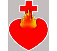 Sacré Coeur - 20x16cm - Sticker/Autocollant