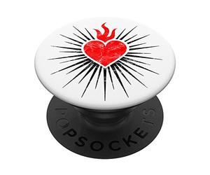 Sacré Coeur Amour Jésus Christ Église chrétienne Religion PopSockets PopGrip Interchangeable
