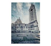 Sacre Coeur Basilica Puzzles pour Adultes Jeux Relaxants Défi Difficile Cadeaux De Noël Et d'anniversaire 38x26cm/1000pcs