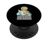 Sacré-cœur chrétien C'est ce qu'il a Dit Religieuse PopSockets PopGrip Adhésif