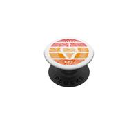 Sacré Cœur de Jésus Christ Rétro Coucher de Soleil Art Catholique Teens PopSockets PopGrip Adhésif