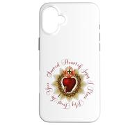 Sacré-Cœur de Jésus, J'Ai Confiance en toi, chrétien catholique Coque pour iPhone 16 Plus