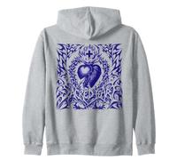 Sacré-Cœur de Jésus Streetwear Graphique Symbole Catholique Sweat à Capuche