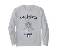 Sacré-Cœur Montmartre Paris France Eglise France Drapeau Français Manche Longue