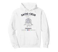 Sacré-Cœur Montmartre Paris France Eglise France Drapeau Français Sweat à Capuche