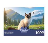 Sacré de Birmanie 1000 Pieces Jigsaw Puzzles for Adults Educhational Games Stress Relieving Entertainment Exercise The Memory of The Brain for Adults and Kids, Age 12 Years Up 38x26cm/1000pcs