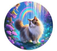 Sacré de Birmanie 1000 Pieces Jigsaw Puzzles for Adults Family Challenge Toys Stress Relieving Entertainment Exercise The Memory of The Brain for Adults and Kids, Age 12 Years Up 1000pcs (67.5x67.5cm