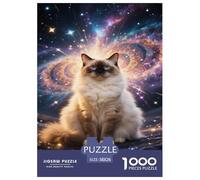 Sacré De Birmanie Puzzle 1000 Pièces Educa Jouet en Bois Cadeau Unique De l'art De La Décoration Jeu Éducatif Challenge Toy Adultes & Enfants des 14 Ans 38x26cm/1000pcs