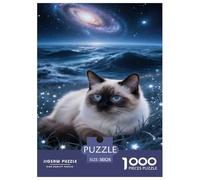 Sacré De Birmanie Puzzle 1000 Pièces Educa Jouet en Bois Cadeau Unique Décoration Intérieure Jeu Éducatif Challenge Toy Adultes & Enfants des 14 Ans 38x26cm/1000pcs