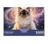 Sacré de BirmanieieieieieieieieieJigsaw Puzzles for Adults 1000 Piece Age 12+ for Adults Challenge HighDifficulty Beautiful Decoration for Aduits Kids38x26cm/1000pcs