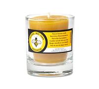Sacred Essence Bougie votive en cire d'abeille dans un support en verre 4,5 cm x 4 cm (14-16 heures de combustion)