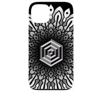 Sacred Geometry Cube 3D Hexagonal Labyrinthe Dotwork Mandala Coque pour iPhone 13