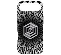 Sacred Geometry Cube 3D Hexagonal Labyrinthe Dotwork Mandala Coque pour iPhone Air