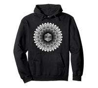 Sacred Geometry Cube 3D Hexagonal Labyrinthe Dotwork Mandala Sweat à Capuche
