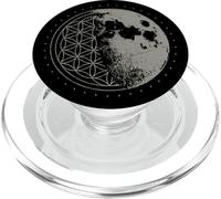 Sacred Geometry Moon Flower of Life Psychédelic Goa LSD DMT PopSockets PopGrip pour MagSafe
