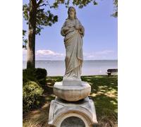 Sacred Heart Of Jesus Statue at May Forest in Charleston SC: Historic Catholic Sisters of Mercy order per civil war