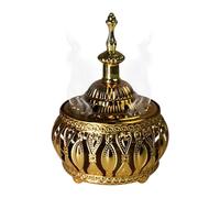 Sacred Holder - Alloy Cone Burner for Meditation | Ash Catcher Aromatherapy Ornament with Middle Eastern Decorative Style, Tabletop Censer for Yoga, Home, Bedroom, Church Decor
