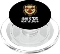 Sacred Immaculate and Most Chaste Heart Jésus Mary Joseph PopSockets PopGrip pour MagSafe