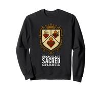 Sacred Immaculate and Most Chaste Heart Jésus Mary Joseph Sweatshirt