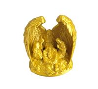 Sacred LED Nativity, Christian Holiday Display, 3D Candle Size for Festive Lighting, Realistic Wax-Like Housing, Religious Christmas Home Decor, Home Accessories for Church Room Bedroom Mantel