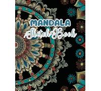 Sacred Mandala Creation Art Sketchbook: Luxury Matte Finish | 8.5×11 Large Black Paper | Vibrant Indian-Inspired Floral Mandala Designs with Practice Circle Pages