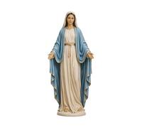 Sacred Marian Sculpture - Devotional Wall Decor, 6.3x3.94 Inches Holy Figure with Prayer Use, Detailed Resin Craft, Spiritual Accent, Religious Gift for Daily Worship And Faith Reflection Practice