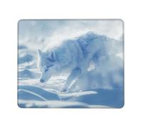 Sacred Snow Wolf Tapis de souris pour bureau, étude et jeu avec forte adhérence et surface épaisse et confortable