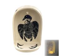 Sacred Wall Niche Collection,Handmade Ceramic Decorative Altars Candle Holder and Jewelry Tray for Meditation,Elegant Display Pieces for Family Friends Christmas New Year Gifts (Style A)