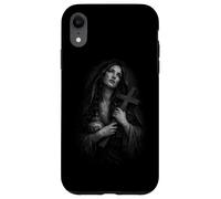 Sacrée Marie Tenant la Croix prière chrétienne Coque pour iPhone XR