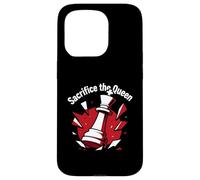 Sacrifice The Queen Funny Chess Player Strategy Coque pour iPhone 15 Pro