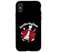 Sacrifice The Queen Funny Chess Player Strategy Coque pour iPhone X/XS