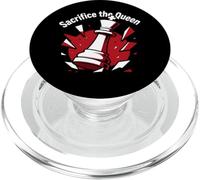 Sacrifice The Queen Funny Chess Player Strategy PopSockets PopGrip pour MagSafe