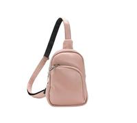 Sacs à bandoulière élégants simples et solides fermeture éclair for femmes, sac rétro en cuir PU, portefeuille mobile for loisirs tourisme(Pink)