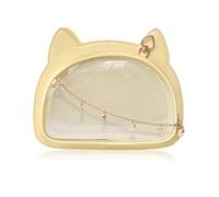 Sacs à bandoulière JK 2023 - Sac fourre-tout polyvalent tendance pour fille - Chaîne d'épaule, Jaune, Beauté de masse