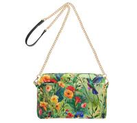 Sacs à bandoulière pour femme - Fée enchantée - Champignon - Midnight Glow | Sac à main en similicuir avec chaîne et poche pour téléphone portable
