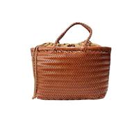 Sacs à bandoulière pour Femme, fourre-Tout de Plage en Corde tressée Fait Main, Style Vintage, avec Poche intérieure (Marron)