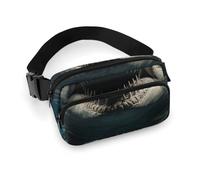 Sacs à bandoulière pour femme, motif requin ouvrant sa bouche, sac banane imprimé à bandoulière avec sangle réglable, style, 20 x 13 cm, sac banane, Style :, 20x13cm, Sacs banane
