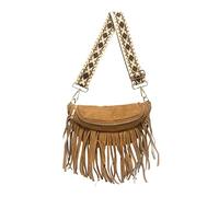 Sacs à bandoulière pour femme - Sportif - Grande frange - Bandoulière - Grande capacité - Sport - Sac banane - Sac à bandoulière - Noir, marron, Taille unique