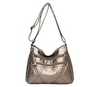 Sacs à bandoulière pour femmes en cuir souple - Portefeuilles et sacs à main de grande capacité à plusieurs poches pour dames - Sac d’affaires pour femmes pour la fête des mères, bronze, taille unique