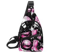 Sacs à bandoulière pour femmes et hommes, chapeau de cowboy occidental, cactus, sac à bandoulière, sac de poitrine décontracté avec bandoulière convertible, Multicolore 14., 11.8x7x1.5in/30x18x4cm