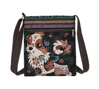 Sacs à bandoulière pour femmes, sacs à bandoulière de style chinois, pochette de téléphone portable motif chien mignon avec sangle réglable et fermeture glissière pour un voyage quotidien, 7, 0
