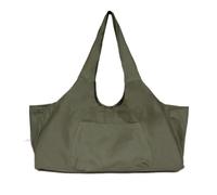 Sacs à bandoulière pour Femmes, Tapis de Pilates, Toile imprimée de Style National, Grande capacité, pour Le Yoga (Vert)