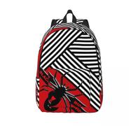 Sacs à bandoulière réglables multi-compartiments pour lycée Black Widow pour hommes et femmes, sacs pour enfants, sacs d'anniversaire Noir