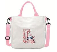 Sacs à bandoulière Rose Stitch, Sac à bandoulière mignon avec bandoulière réglable,pour déplacements quotidiens,aux voyages (L)