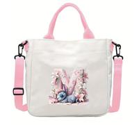 Sacs à bandoulière Rose Stitch, Sac à bandoulière mignon avec bandoulière réglable,pour déplacements quotidiens,aux voyages (M)