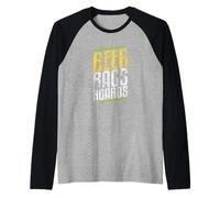Sacs à bière - Jeux à boire vintage amusants Cornhole Manche Raglan