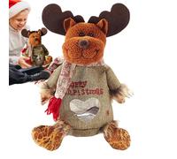 Sacs À Bonbons 3D En Forme De Po-upée De Noël - Pochette Cadeau De Noël Réutilisable | Jolie Pochette Cadeau En Forme De Père No-ël, Bonhomme De Neige, Élan Et Po-upée Pour Friandises Et Pommes (C)