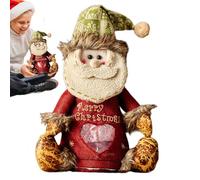 Sacs À Bonbons 3D En Forme De Po-upée De Noël - Pochette Cadeau De Noël Réutilisable | Jolie Pochette Cadeau En Forme De Père No-ël, Bonhomme De Neige, Élan Et Po-upée Pour Friandises Et Pommes (A)